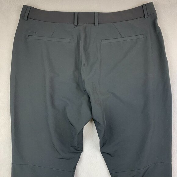 UNRL Golf Mens Halifax Pants 2XL 40-42 Black Chino Tapered Stretch 32" Inseam - Picture 12 of 14